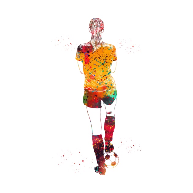 Soccer Player Girl by erzebeth