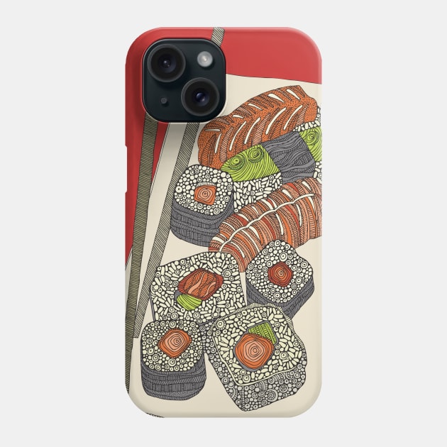 Sushi Phone Case by Valentina Harper