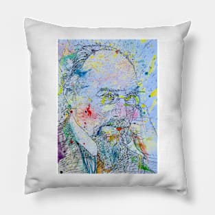 ERIK SATIE watercolor portrait Pillow