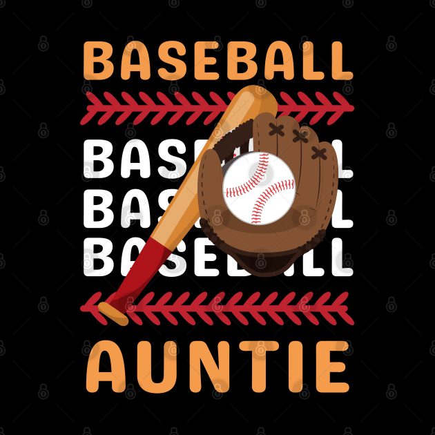 My Favorite Baseball Player Calls Me Auntie Gift for Baseball Aunt by BoogieCreates