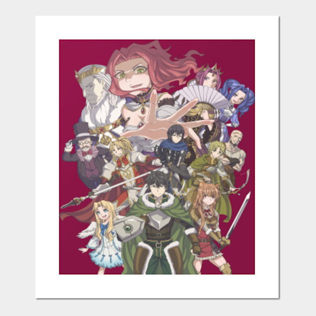 Tate No Yuusha No Nariagari Naofumi X Filo X Raphtalia X All Members The Rising Of The Shield Hero Affiche Et Impression D Art Teepublic Fr Pixel art bearded hero character with red cape and sword ready to fight. tate no yuusha no nariagari naofumi x filo x raphtalia x all members