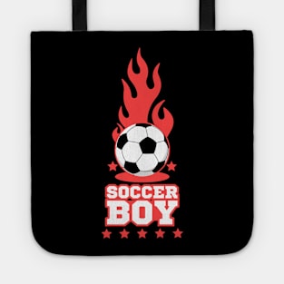 Soccer Boy - Black - Soccer Players Boys Tote