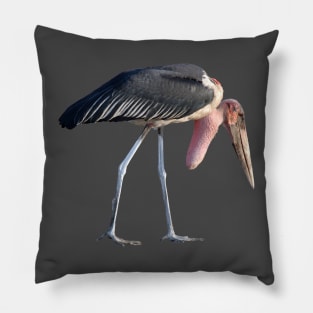 Marabou wading scavenger stork African Ugly Bird Africa Pillow