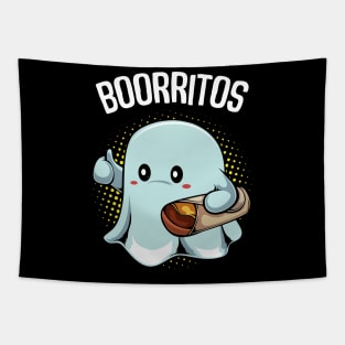 Ghost - Boorritos Cute Halloween Ghost Funny Burrito Pun Tapestry