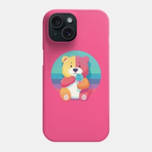 Colorful Teddy Bear Phone Case