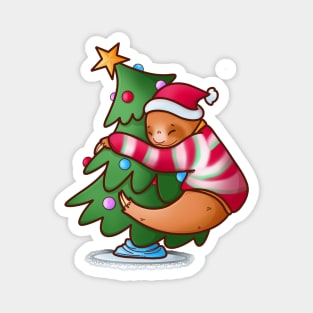 Christmas Sloth Magnet