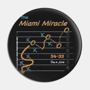 Miami Miracle t shirt win Pin