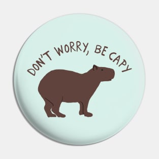 Happy Capybara Pin