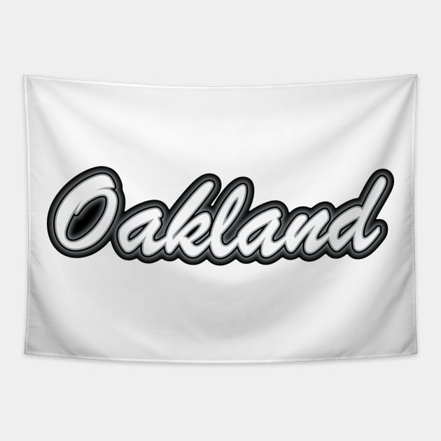 Football Fan of Oakland Tapestry by gkillerb