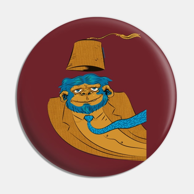 Jeff The Chimp Pin by zerostreet