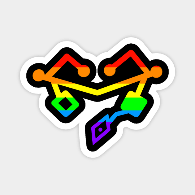 Rainbow Pride Heart Magnet by Khalico