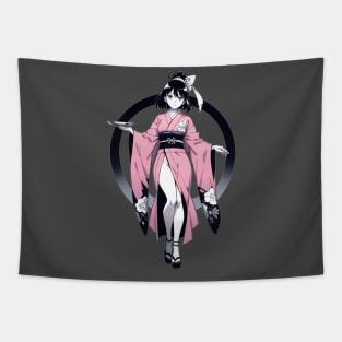 Kimono Girl Tapestry