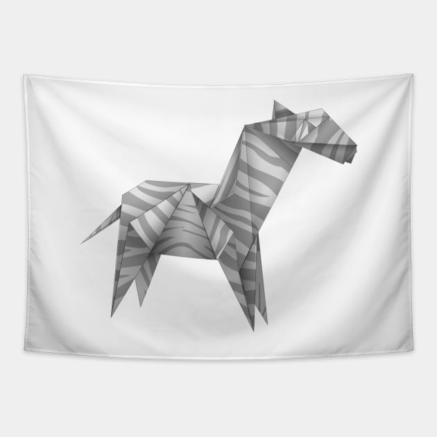 Image: Origami zebra Tapestry by itemful