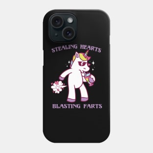 Stealing Hearts and Blasting Farts Unicorn Magic Love Phone Case