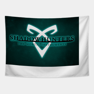 Shadowhunters - Angelic Rune - Blue Glow Tapestry