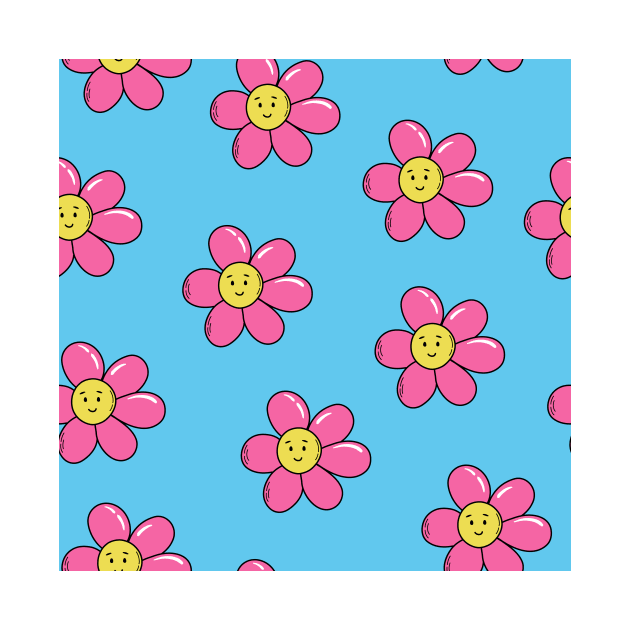 Cool groovy flower pattern in y2k style by DanielK