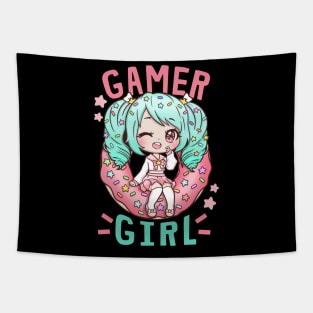 Gamer Girl Anime Cosplay Tapestry