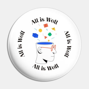 All is well t-shirt for relaxing mind. Pin