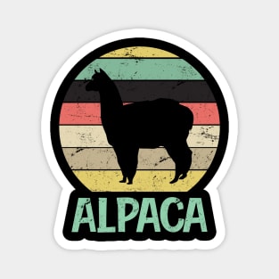 Alpaca Retro Magnet