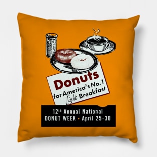 1940 Donuts, America's Breakfast Pillow