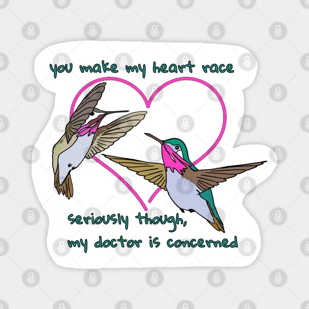 Hummingbird Heartrate Magnet by Underbite Boutique