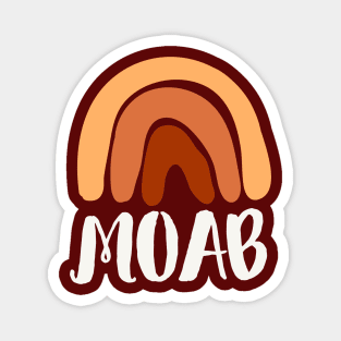 Moab Utah Boho Rainbow Arches National Park Magnet