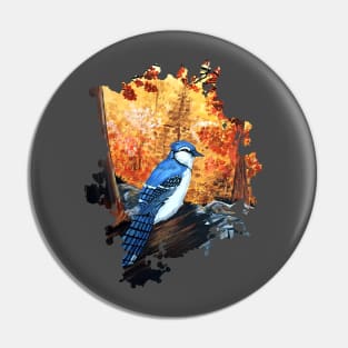 Blue Jay Life Pin