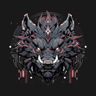 Mecha Tier Tiger Wolf Fuchs Drache Cyborg T-Shirt