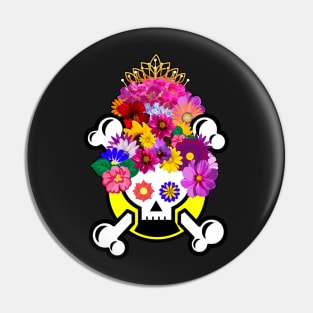 Copy of  design based on the tradition of commemorating the dead in Mexico style. Pin