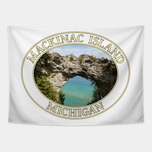 Arch Rock on Mackinac Island in Michigan Tapestry