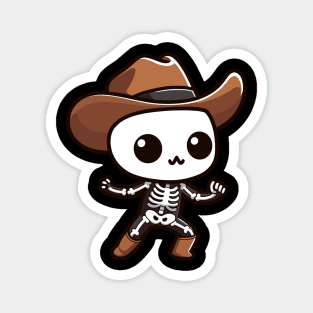 Cowboy  Skeleton Magnet