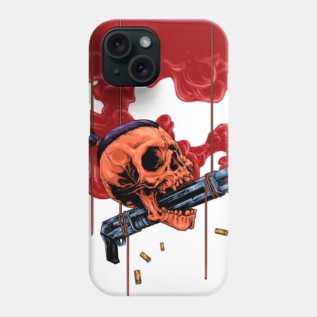 Skull and gun Phone Case by akawork280