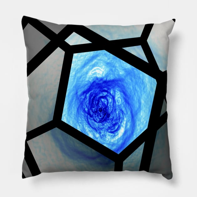 Galaxy space geometry concept: Platonic solid - 3 Pillow by Blacklinesw9