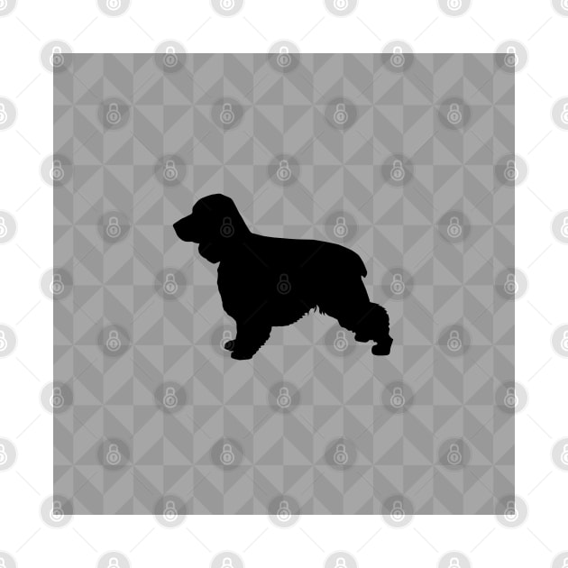 Cocker Spaniel Dog Lover Gift - Scandi Geometric Silhouette by Elsie Bee Designs