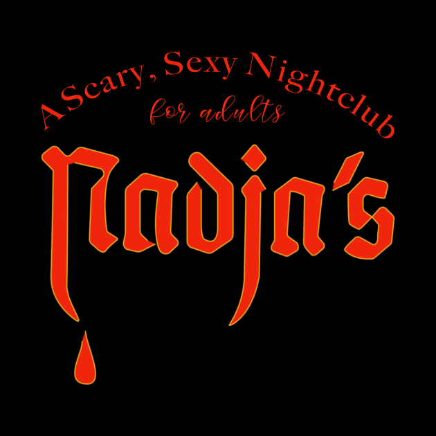 Nadjas, a Scary Sexy Nightclub for Adults (red & yellow) by NickiPostsStuff