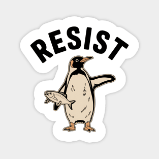 Resist-Penguin-Activism-Protest-Penguin-Art Magnet