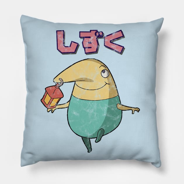 Ni No Kuni Drippy Kanji Pillow by StebopDesigns