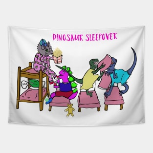 Jurassic Dinosaurs Girly Sleepover Tapestry