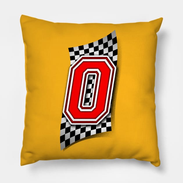 Racer Number 0 Pillow by Adatude