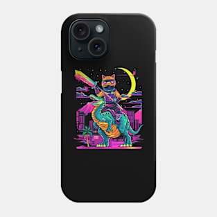 Cat Dinosaur Mischief Phone Case