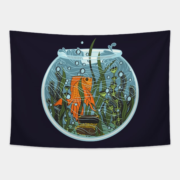 Fishtank Tapestry by Desdymona