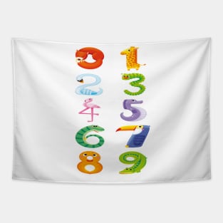 Animal Numbers Tapestry