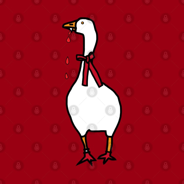 Animals with Sharp Teeth Gaming Goose by ellenhenryart