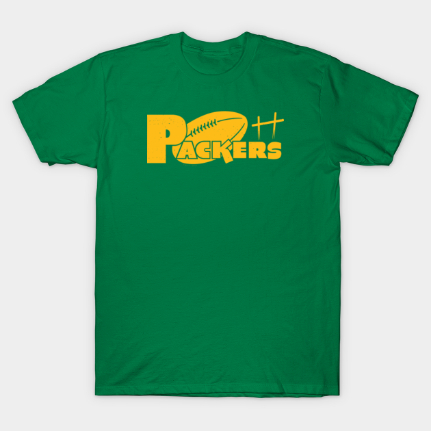 1950's Packers Logo (Yellow) - Green Bay Packers - T-Shirt