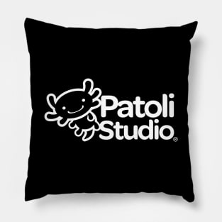 Patoli Studio Logo white Pillow