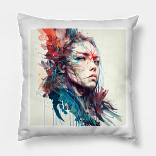 Water color painting of a princess Pillow