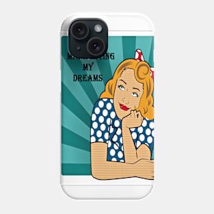 Manifesting Dreams Blonde Gal Phone Case