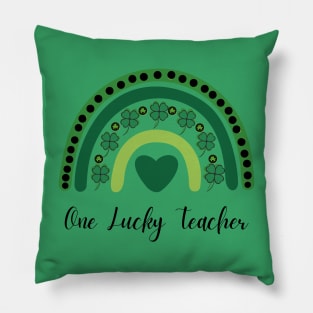 One Lucky Shamrock Teacher St Patrick’s Day Appreciation Pillow