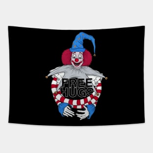 FREE HUGS Poltergeist Clown Tapestry