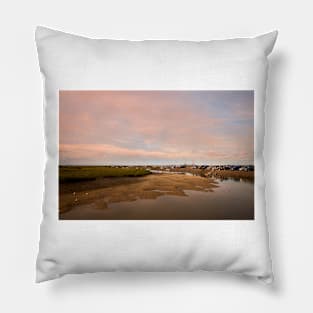 Sunset at Blakeney, Norfolk Pillow